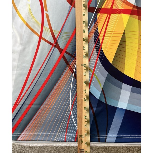 NWT Savalino 1/4 Zip Men's Bowling Shirt 4XL Geometric Design UV30 quick Dry - Picture 10 of 13